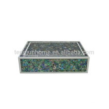 Decorative Abalone Shell Storage Box with Drawer